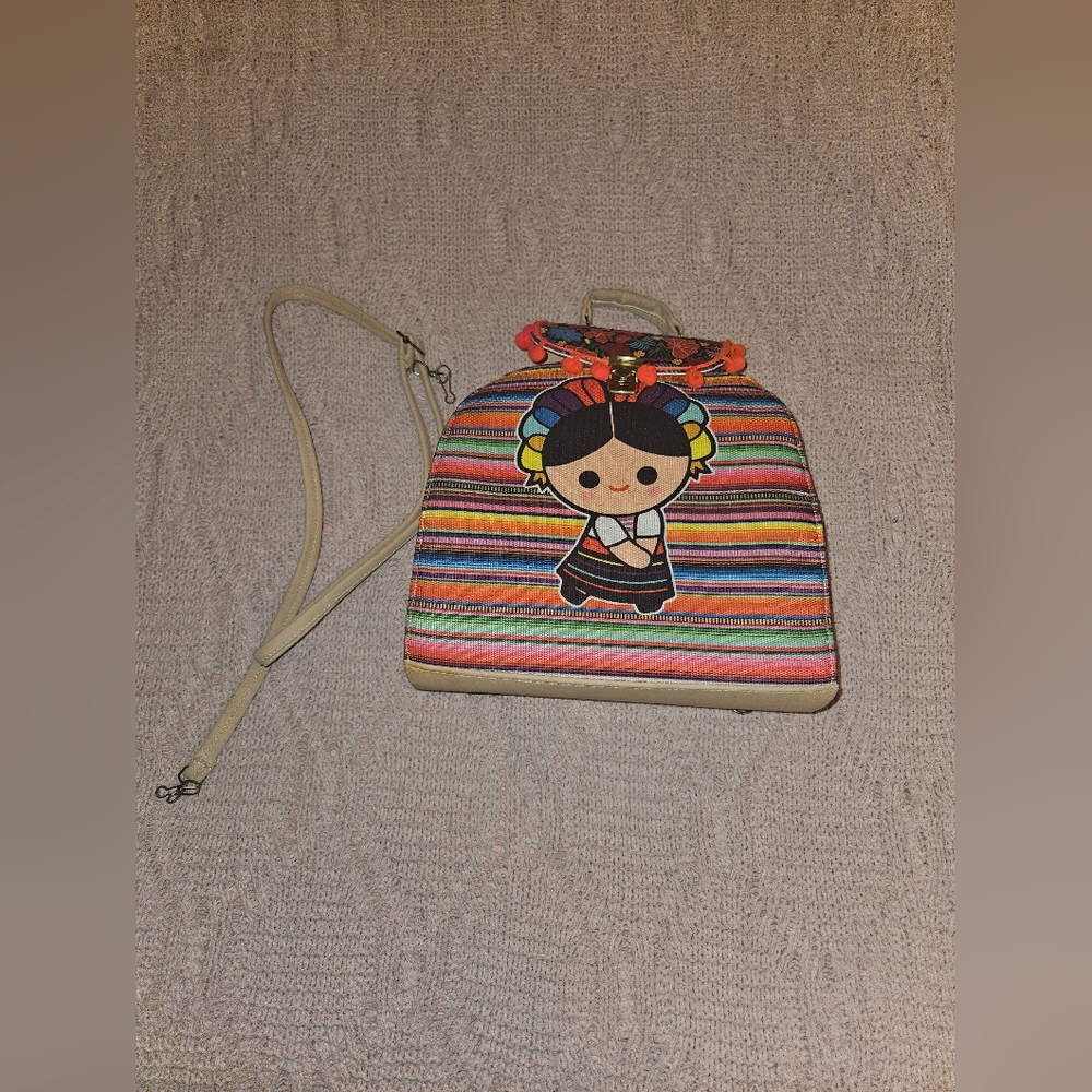 Colorful Striped Women's Bag